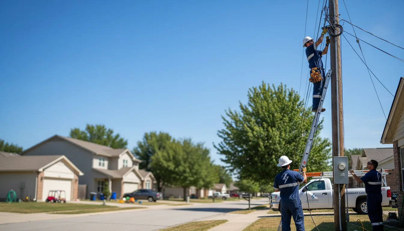 Residential electrician providing installation services in Westlake, LA